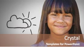  Presentation with composite - Audience pleasing theme consisting of children clip art - digital composite of girl backdrop and a red colored foreground