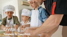  Presentation with class - Colorful slide set enhanced with  backdrop and a  colored foreground