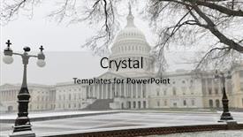  Presentation with blizzard - Colorful presentation theme enhanced with children cycle symbol - capitol in blizzard - washington backdrop and a  colored foreground