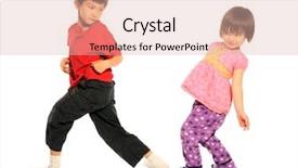  Presentation with black couple having fun - Slide deck consisting of children dance - brother and sister having fun background and a lemonade colored foreground