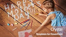  Presentation with kid happy birthday - PPT theme consisting of children day celibration - kid wishes mom happy holiday background and a  colored foreground