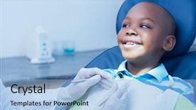  Presentation with teeth - PPT layouts with children dental - close up of boy having background and a light blue colored foreground