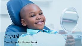  Presentation with holding hands old young - Presentation theme enhanced with children dental - smiling young boy holding background and a light blue colored foreground