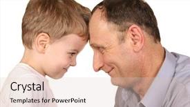  Presentation with divorce - Slide set having divorce child - grandfather grandson forehead background and a  colored foreground