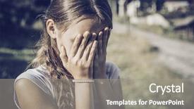  Presentation with drama - Presentation consisting of children drama - close-up portrait of a girl background and a gray colored foreground