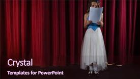  Presentation with drama - Beautiful PPT layouts featuring children drama - female artist reading her scripts backdrop and a wine colored foreground