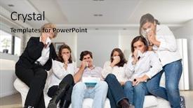  Presentation with members - Theme having children drama - group of family members sitting background and a light gray colored foreground