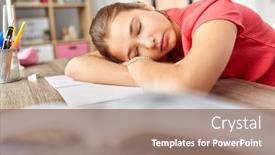  Presentation with children education - PPT theme featuring children-education-and-learning-concept background and a coral colored foreground