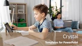  Presentation with children education - Cool new PPT layouts with children-education-and-school-concept backdrop and a coral colored foreground