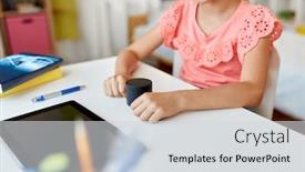  Presentation with education technology - Presentation with children-education-and-technology-concept background and a light gray colored foreground