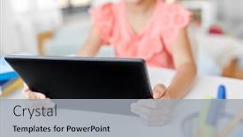  Presentation with children education - Presentation consisting of children-education-and-technology-concept background and a light gray colored foreground