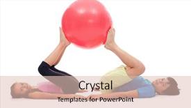  Presentation with strengthening - Beautiful presentation featuring children exercise - young kids exercising with large backdrop and a lemonade colored foreground