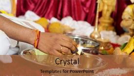  Presentation with children praying - Beautiful slide set featuring children focus on the hand backdrop and a red colored foreground