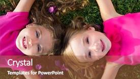  Presentation with children little child girl plays - Amazing slide set having children friend girls lying together backdrop and a tawny brown colored foreground