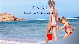  Presentation with children hands - Cool new theme with children holding hands walking backdrop and a  colored foreground