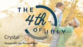  Presentation with fourth of july - Theme having children imitate parents - blue fourth of july graphic background and a lemonade colored foreground