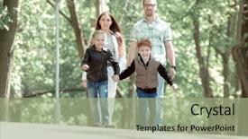  Presentation with brotherly love - Colorful presentation theme enhanced with children in the city backdrop and a mint green colored foreground