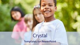  Presentation with african children - Cool new presentation with children in tug of war backdrop and a sky blue colored foreground