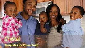  Presentation with african american church family - Colorful presentation design enhanced with smart female student with rucksack on back is holding cell telephone while is standing in park near her university backdrop and a coral colored foreground
