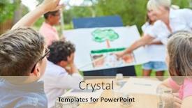  Presentation with summer school - Amazing theme having children-learn-about-biology backdrop and a lemonade colored foreground