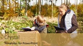  Presentation with learn - Slide deck featuring children-learn-how-to-determine background and a yellow colored foreground