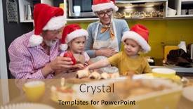  Presentation with grandma - Slides enhanced with children-like-helping-grandma background and a yellow colored foreground