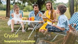  Presentation with children parents - Beautiful slides featuring child dedication - dedicated young parents of two backdrop and a tawny brown colored foreground