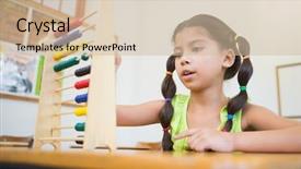  Presentation with elementary school female career day technology - Amazing presentation having children math - cute pupil using abacus backdrop and a soft green colored foreground