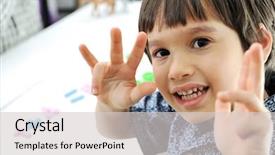  Presentation with school children - Audience pleasing PPT layouts consisting of children math - school boy backdrop and a light gray colored foreground