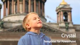  Presentation with st. petersburg - Amazing PPT layouts having children museum - boy in st petersburg backdrop and a  colored foreground