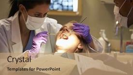  Presentation with plan do check act healthcare - Slide deck consisting of children nurse - woman having check up background and a coral colored foreground