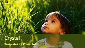  Presentation with special education cute kid - Colorful PPT theme enhanced with children outside - cute adorable baby kid sitting backdrop and a  colored foreground