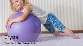  Presentation with african children - Beautiful presentation design featuring children physical activity - 3-year-old smiling girl with african backdrop and a light blue colored foreground