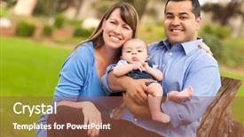  Presentation with race - Amazing slides having children picnic - happy mixed race family posing backdrop and a tawny brown colored foreground