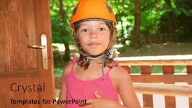  Presentation with play children - Audience pleasing PPT layouts consisting of children-play-in-a-raider backdrop and a red colored foreground