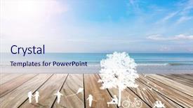  Presentation with summer school - Amazing slides having children play in summer backdrop and a sky blue colored foreground