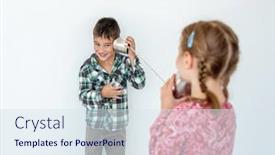  Presentation with children little child girl plays - Colorful PPT layouts enhanced with children-playing-with-self-made backdrop and a sky blue colored foreground