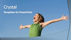  Presentation with children praying - PPT theme consisting of children praying - happy child background and a teal colored foreground