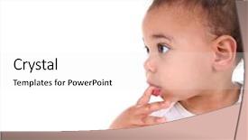  Presentation with race - Slides featuring ethnic babies - adorable mixed race baby toddler background and a white colored foreground