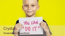  Presentation with school - PPT layouts consisting of children reading - education and school concept background and a lemonade colored foreground