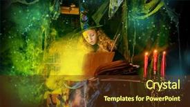  Presentation with halloween - Beautiful PPT layouts featuring children s books - happy halloween cute child girl backdrop and a tawny brown colored foreground