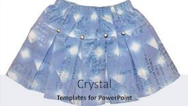  Presentation with light blue - Cool new presentation theme with children's clothing light blue girl jeans mini skirt isolated on white background backdrop and a light blue colored foreground