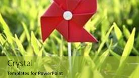  Presentation with turbine - Slide set having children-s-colorful-toy-wind background and a yellow colored foreground