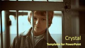  Presentation with street children - PPT layouts with children-s-fashion-retro-style background and a wine colored foreground