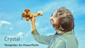  Presentation with sunny sky - Slides having children-s-games-and-dreams background and a light blue colored foreground