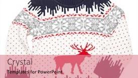  Presentation with children design - Amazing slide deck having children-s-knitted-christmas-turtleneck backdrop and a coral colored foreground