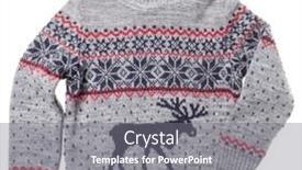  Presentation with children design - Audience pleasing PPT layouts consisting of children-s-knitted-christmas-turtleneck backdrop and a gray colored foreground