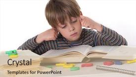  Presentation with youth leadership greenboard young - Cool new PPT theme with children s literature - young hardworking schoolboy backdrop and a  colored foreground