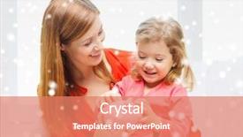  Presentation with happy holidays - Amazing PPT theme having children save - family childhood holidays finances backdrop and a  colored foreground