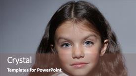  Presentation with sexy girl - Cool new slide deck with children sexy posing - close up portrait of young backdrop and a  colored foreground